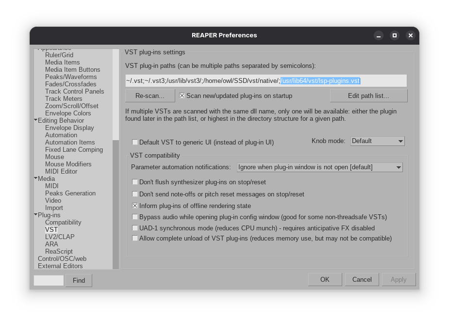 Linux Sound Plugins